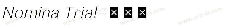 Nomina Trial字体转换